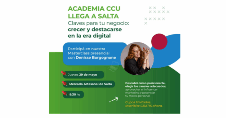 Academia CCU llega a Salta con una masterclass gratuita