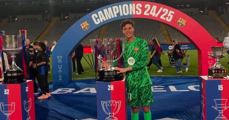 Quién es Diego Kochen, el arquero de 19 años que la rompe en Barcelona y fue citado por Estados Unidos