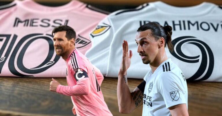 Mientras la camiseta de Messi con Inter Miami cuesta 194,99 dólares, la de Ibrahimovic con Los Angeles Galaxy sorprende por su diferencia de precio