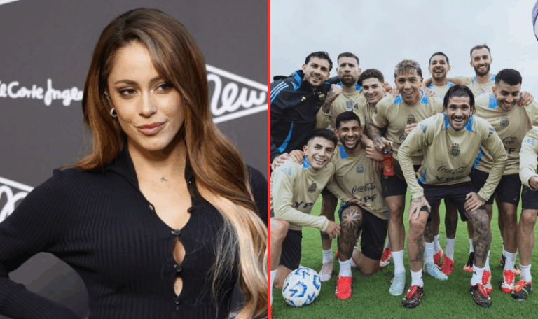 Quién es el jugador de la Selección que acompañó a Rodrigo de Paul al show de Tini Stoessel