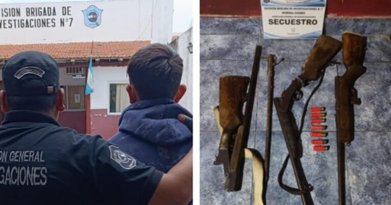 Desarticulan banda criminal: seis detenidos y secuestro de armas de fuego