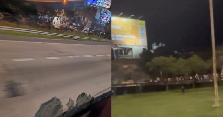 Video: piedrazos y corridas entre hinchas de River y Platense tras el partido