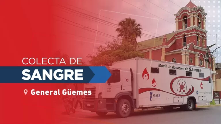 Hoy colectarán sangre del grupo O positivo en General Güemes