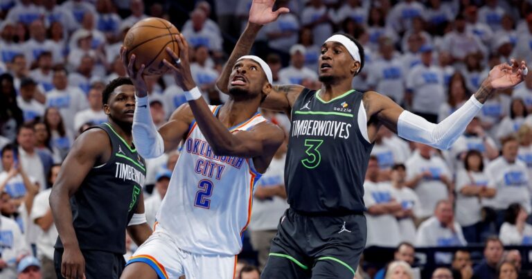 A qué hora juegan y cómo ver EN VIVO Oklahoma City Thunder vs. Minnesota Timberwolves hoy, por el Juego 2 de los Playoffs de la NBA