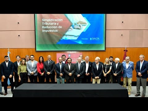 Disminución de la presión fiscal: Sáenz anunció reducción de impuestos y eliminación de tasas