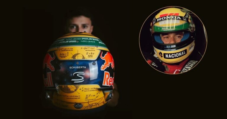 Isack Hadjar presentó su casco para Mónaco: homenaje a Senna y a su padre