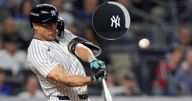 Mientras el jersey de Juan Soto cuesta menos de 200 dólares, esta gorra de Giancarlo Stanton con New York Yankees vale como un coche de lujo