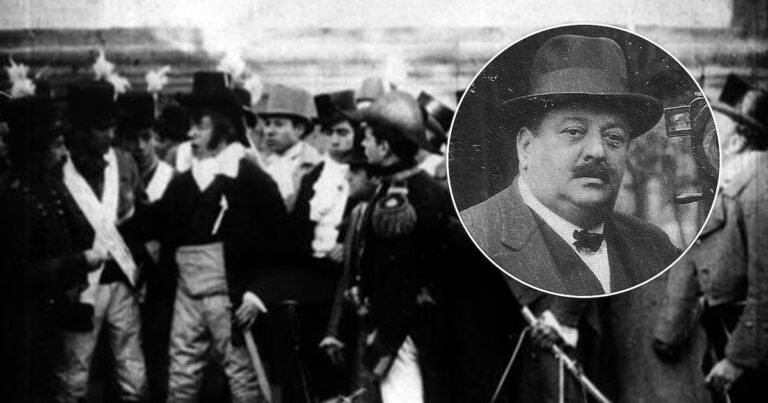 Telones pintados, cinco minutos de duración y un director que quedó en la ruina: la historia detrás de la primera película argentina