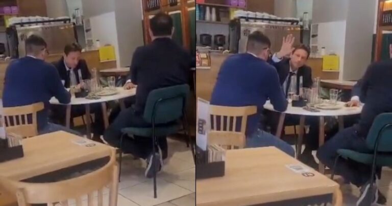 Video: una socia de San Lorenzo increpó a Marcelo Moretti en un bar