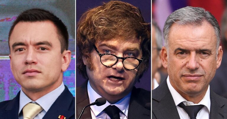 Daniel Noboa, Javier Milei y Yamandú Orsi son los presidentes con mejor imagen en Sudamérica
