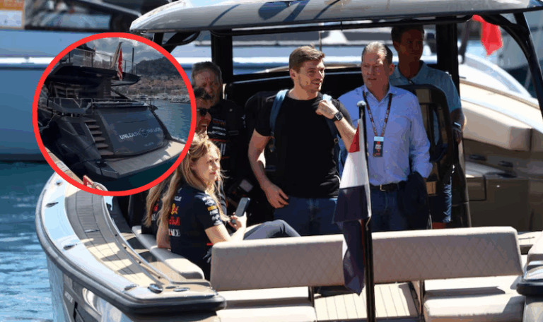 ¡Un lujo! Las fotos del yate de 10 millones de libras donde duerme Max Verstappen en Mónaco