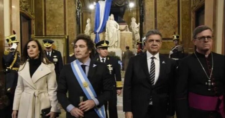 Tedeum del 25 de Mayo: Javier Milei y Victoria Villarruel en la Catedral ante Jorge García Cuerva