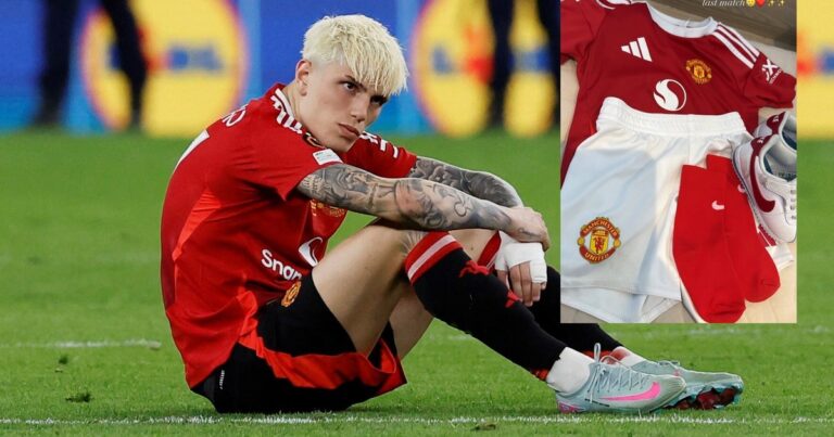 Garnacho, ni al banco pero “sigue siendo jugador del Manchester United”