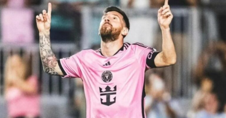 Messi anotó un gol en el agónico empate de Inter Miami contra Philadelphia
