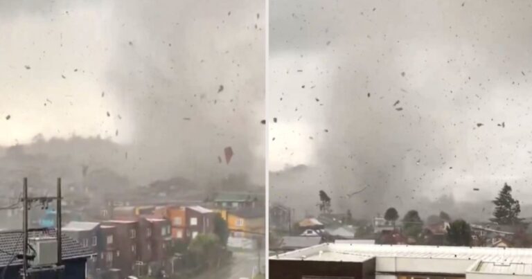 Un tornado causa estragos en Puerto Varas: Vientos de hasta 178 km/h provocan daños severos