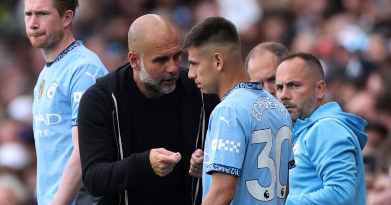 Video: el Diablito Echeverri tuvo su debut por Premier League con el Manchester City
