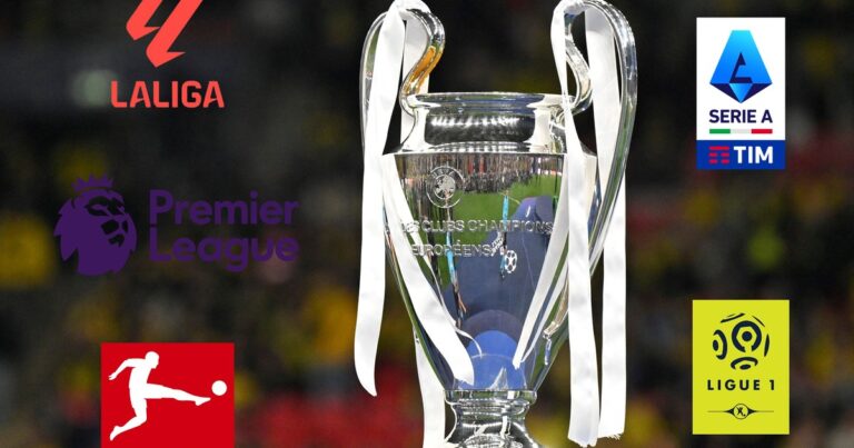 Champions League 2025/26: definidos los clasificados de las cinco grandes ligas