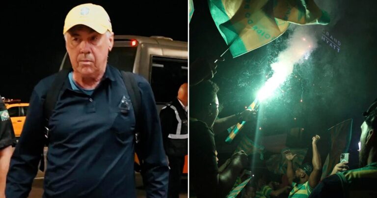 Carlo Ancelotti llegó a Brasil para su presentación como DT de la selección: el particular recibimiento y cuándo debutará