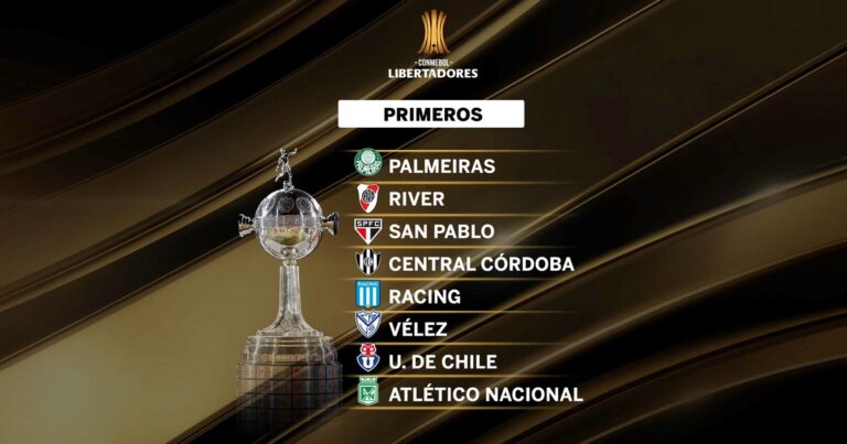 River y la tabla de primeros de la Libertadores: cómo está y el mejor puesto en el que puede terminar