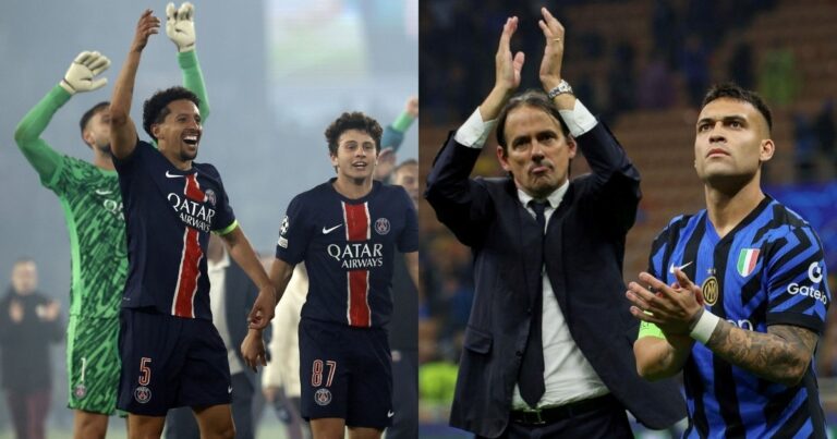 El camino de PSG e Inter a la final de la Champions League