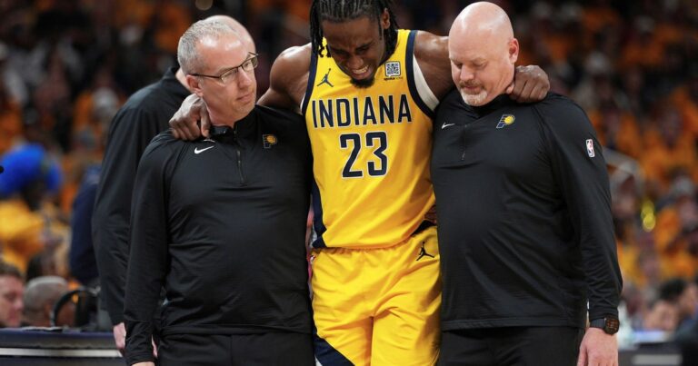 Aaron Nesmith es duda para el Juego 4 de Indiana Pacers ante New York Knicks en las finales del Este