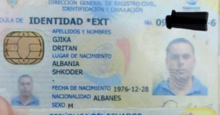 Quién es Dritan Gjika: el albanés que lideraba una red narco en Ecuador capturado en Emiratos Árabes