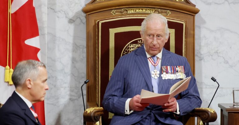El rey Carlos III leyó el Discurso del Trono en Canadá y advirtió sobre los desafíos que plantean las diferencias con sus socios