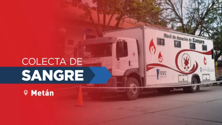 El jueves se realizará una colecta de sangre en la ciudad de Metán