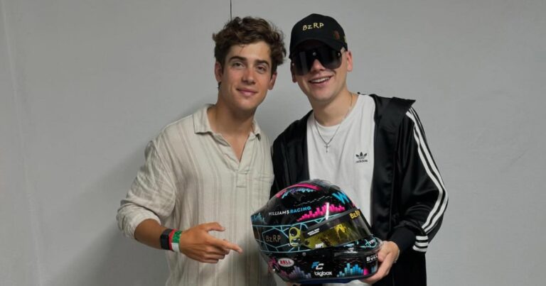 Bizarrap felicitó a Franco Colapinto por su cumpleaños: “Hermano”