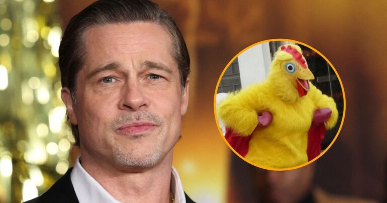 Brad Pitt y el disfraz de pollo que vistió para pagar sus sueños: “No me avergüenzo, tenía que comer”
