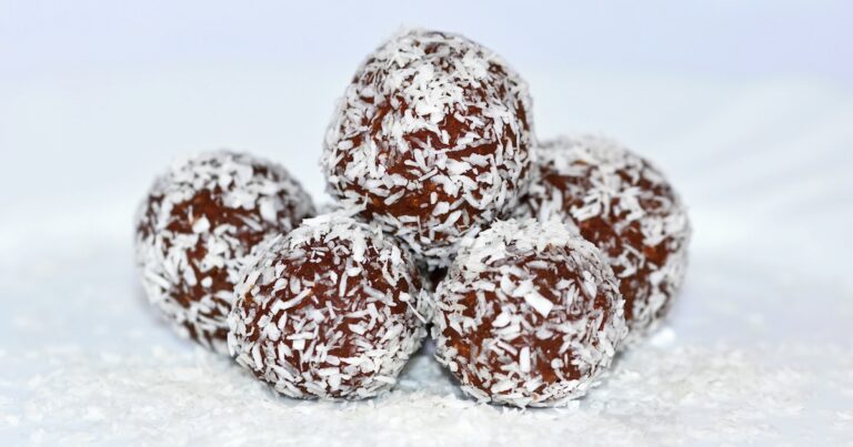 Receta de bombones de avena, rápida y fácil